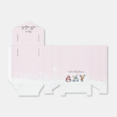 Pink Winter Cold Outdoor Girl Baby Dusche Geschenkschachtel (Ungefaltet)