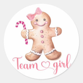 Pink Winter Cookie Team Girl Sticker
