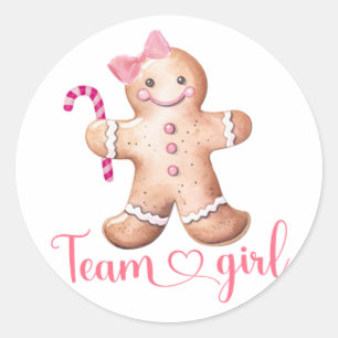 Pink Winter Cookie Team Girl Sticker