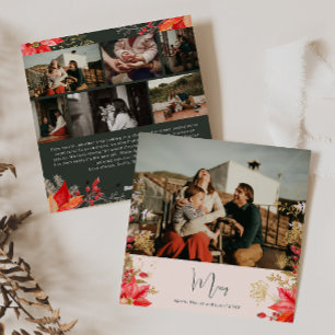 Pink Winter Floral Merken Sieben Foto Weihnachten