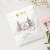 Pink Winter Hütte Weihnachten Geschenktütchen (Versiegelt)
