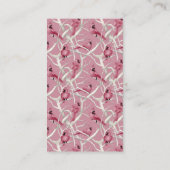 Pink Winter Kardinal Bird Baby Dusche Buchungsanfr Begleitkarte (Rückseite)