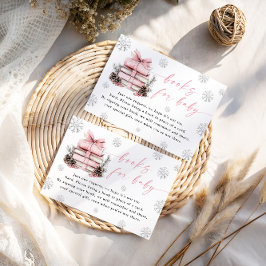 Pink Winter New Chapter Begins Books For Baby Card Begleitkarte