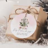 Pink Winter Pop es, wenn sie Pop Baby Dusche Geschenkanhänger
