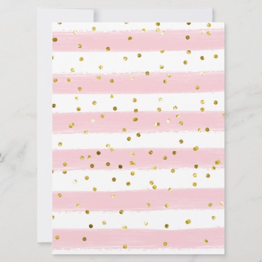 Pink Winter Snowflake Erster Geburtstag Einladung (Rückseite)