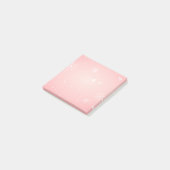 Pink Winter Snowflake Post it Notes Post-it Klebezettel (angewinkelt)