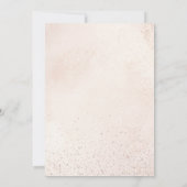 Pink Winter Sprinkles Glitter Girl 1st Birthday Einladung (Rückseite)