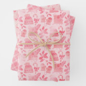 Pink Winter Weihnachten Geschenkpapier Set (Beispiel)