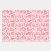 Pink Winter Weihnachten Geschenkpapier Set (Vorderseite)