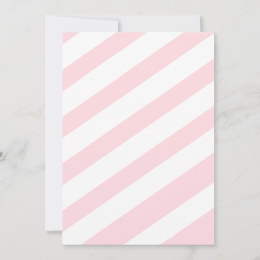 Pink Winter Weihnachtsbäume Feier Einladung (Rückseite)