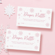 Pink Winter Wonderland Babydusche Windelwanne Wind