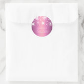 Pink Winter Wonderland Sweet 16 Sticker (Tasche)