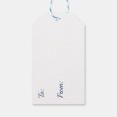 Pink Winter Wonderland Weihnachten Geschenkanhänger (Rückseite)