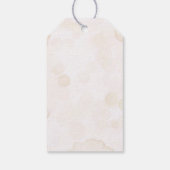 Pink wir können frühzeitig abwarten Baby Dusche Ge Geschenkanhänger (Rückseite)