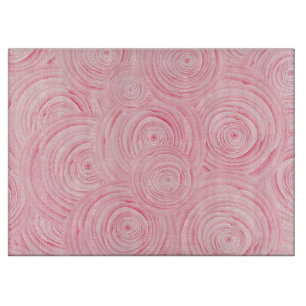 PINK-WIRBEL-GLASSCHNITTSTELLE SCHNEIDEBRETT