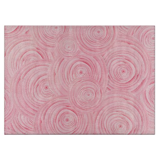 PINK-WIRBEL-GLASSCHNITTSTELLE SCHNEIDEBRETT (Vorderseite)