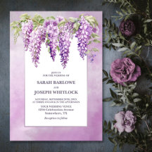 Pink Wisteria Floral Wedding