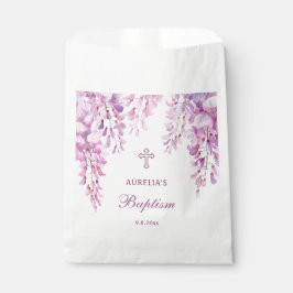 Pink Wisteria Taufe Geschenktütchen
