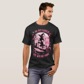 Pink Witch Halloween Costume Breast Cancer T-Shirt (Vorne ganz)