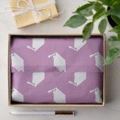 Pink With White Graduation Caps Wrapping Paper Seidenpapier (Geschenk)