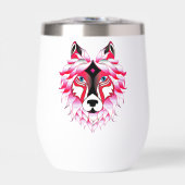Pink Wolf Head Polygon Design-24531 (Vorderseite)