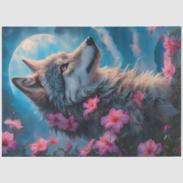 Pink Wolf Seidenpapier