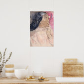 Pink Woman Portrait Poster (Küche)