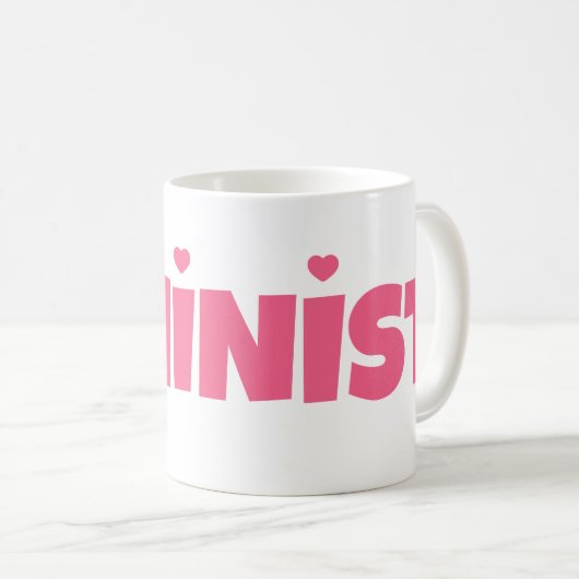 Pink Women Empowerment Feminismus Moderner Feminis Kaffeetasse (VorderseiteRechts)