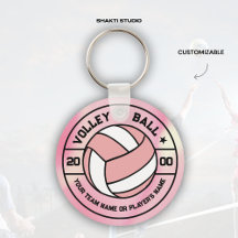 Pink Women Volleyball Geschenk Souvenirs Schlüssel