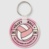 Pink Women Volleyball Geschenk Souvenirs Schlüssel Schlüsselanhänger (Vorderseite)