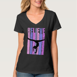 Pink Womens Acrobatics Gymnast Coach Coach Gymnast T-Shirt