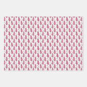 Pink Women's Golf Geschenkpapier Set (Vorderseite)