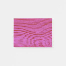 Pink Wood Grain Post-it Klebezettel