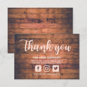 Pink Wooden Vielen Dank für den Einsatz von Media  (Vorne/Hinten)