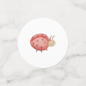 Pink Woodland Animal Birthday Table Confetti Konfetti (Klein Vorderseite)