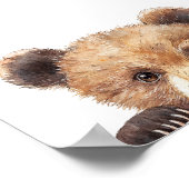 Pink Woodland Animals Kinderdusche Begrüßungszeich Poster (Ecke)