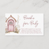 Pink Woodland Fairies Kinderduschbücher Begleitkarte (Vorderseite)