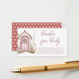 Pink Woodland Fairies Kinderduschbücher Begleitkarte