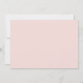 Pink Woodland Geburtstagsparty Einladung (Rückseite)