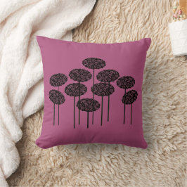Pink Woodland Tree Kissen