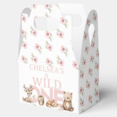 Pink Woodland Wild 1. Geburtstag Geschenkschachtel (Geöffnet)