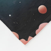 Pink World Fleece Blanket (Ecke)