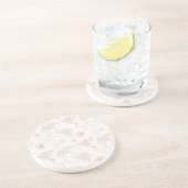 Pink World Map Getränkeuntersetzer (Seite)