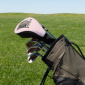 Pink World's Best Cat Mama Paw Prints Pet Foto Golf Headcover (In SItu)
