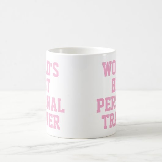 Pink World's Best Personal Trainer Tasse (Mittel)