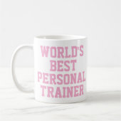 Pink World's Best Personal Trainer Tasse (Links)