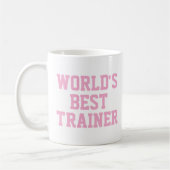Pink World's Best Trainer Tasse (Links)
