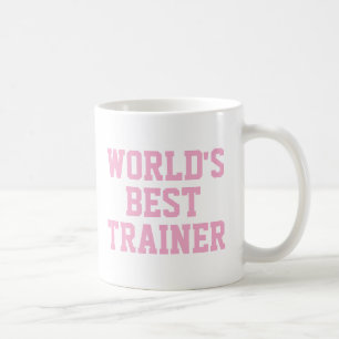 Pink World's Best Trainer Tasse