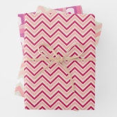 Pink Wrapping Paper Flat Sheet Set 3 Geschenkpapier Set (Beispiel)