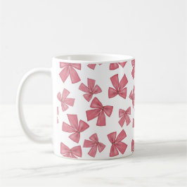 Pink Xmas Bows Kaffee Tasse